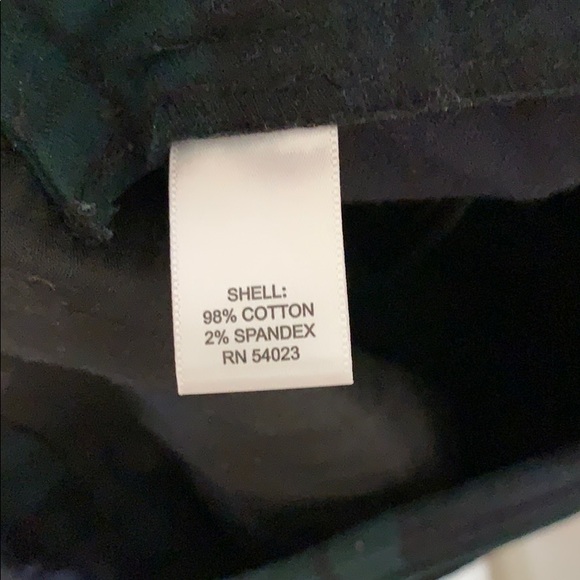 Banana Republic Green Blue Plaid Skinny Pants - Picture 5 of 5